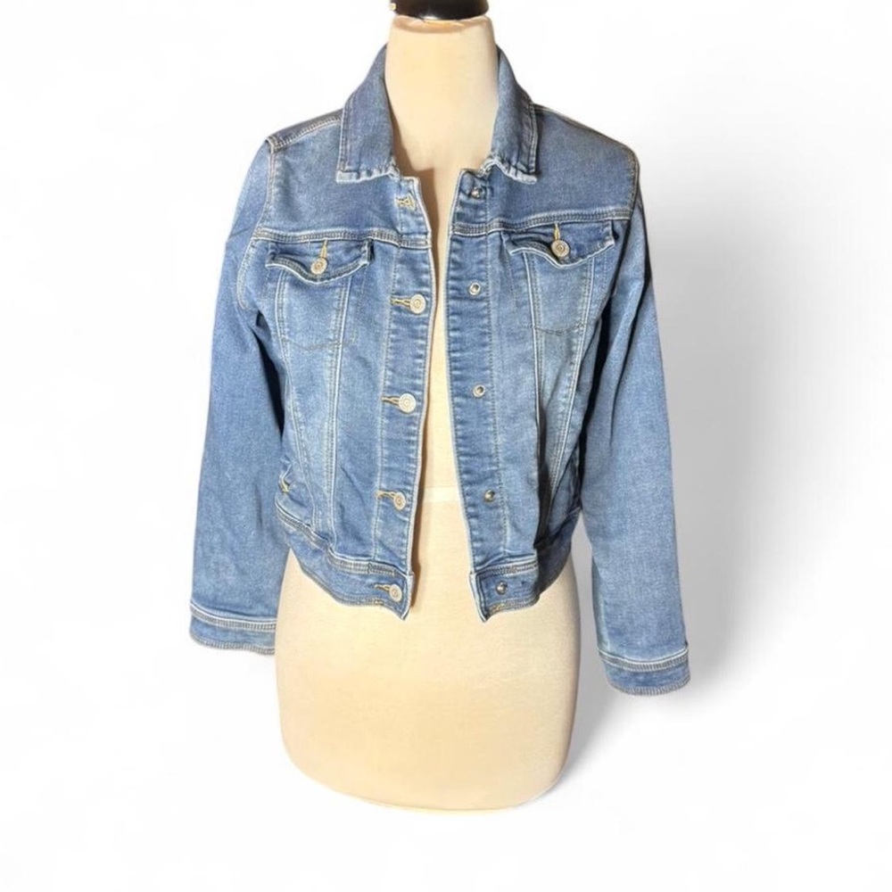 Cat & Jack Dark Blue Denim Jacket - Blue - Picture 4 of 6